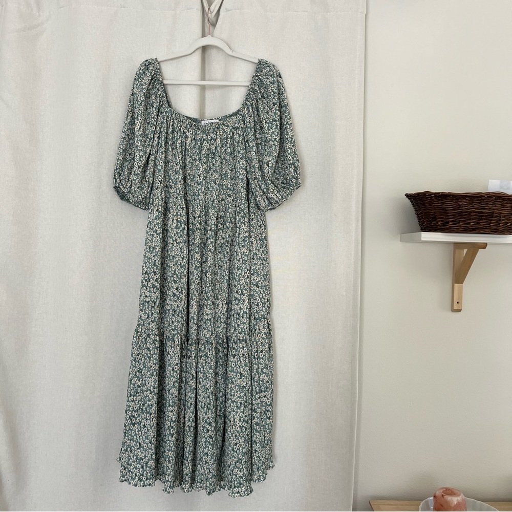 CARLY JEAN LOS ANGELES floral midi dress